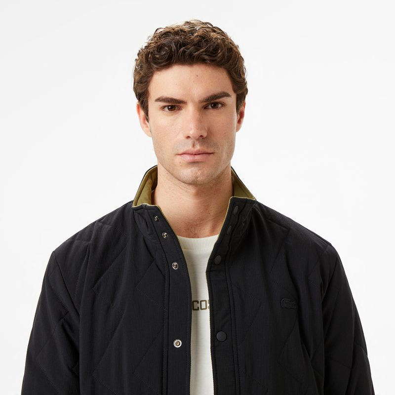 Мужская двусторонняя куртка Lacoste с высоким воротником 5