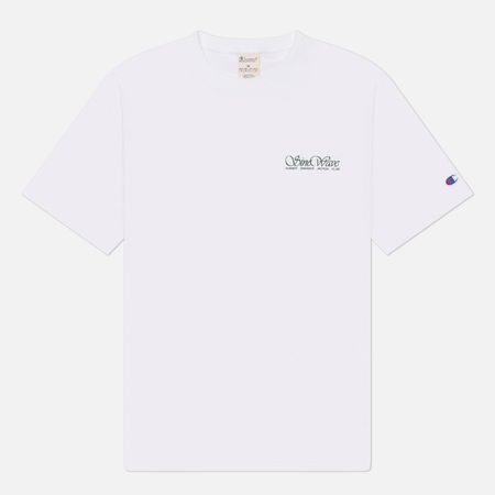 Мужская футболка Champion Reverse Weave Pinnacle Heavyweight Cotton Runn Sound 1, цвет белый