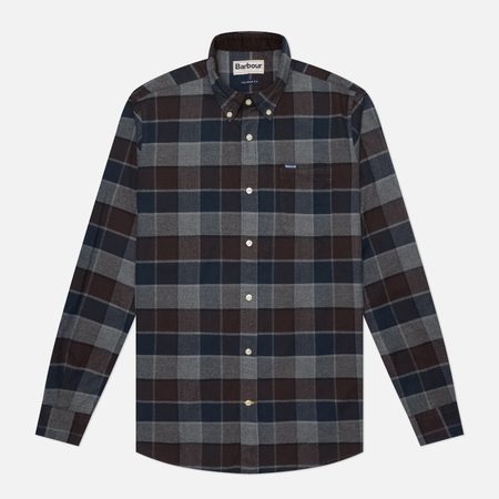 Мужская рубашка Barbour Valley Tailored Checked, цвет коричневый