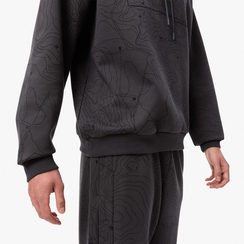 Мужской хлопковый свитшот Lacoste оверсайз 4