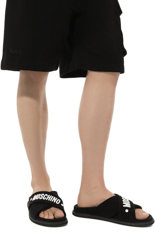 Текстильные шлепанцы Moschino 3