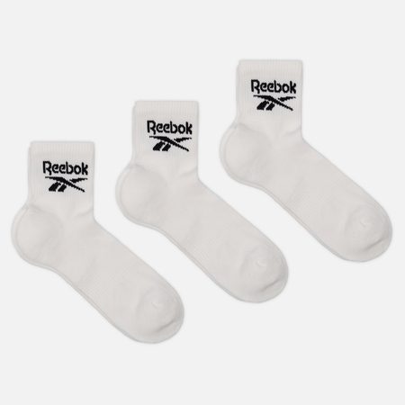 Комплект носков Reebok Ankle BL 3-Pack, цвет белый