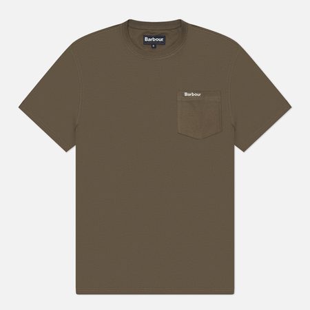 Мужская футболка Barbour Langdon Pocket, цвет коричневый
