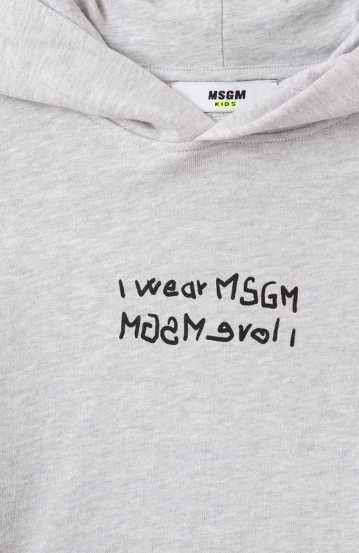 Хлопковое худи MSGM kids 3