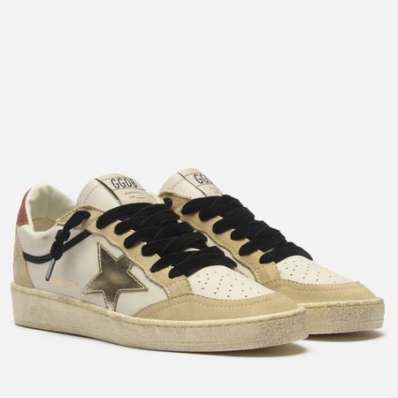 Женские кроссовки Golden Goose Ball Star Laminated Star, цвет бежевый