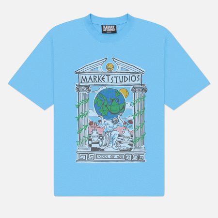 Мужская футболка MARKET Smiley School Of Art, цвет голубой
