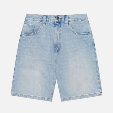 Мужские шорты Carhartt WIP Brandon Smith Denim 13.5 Oz, цвет голубой