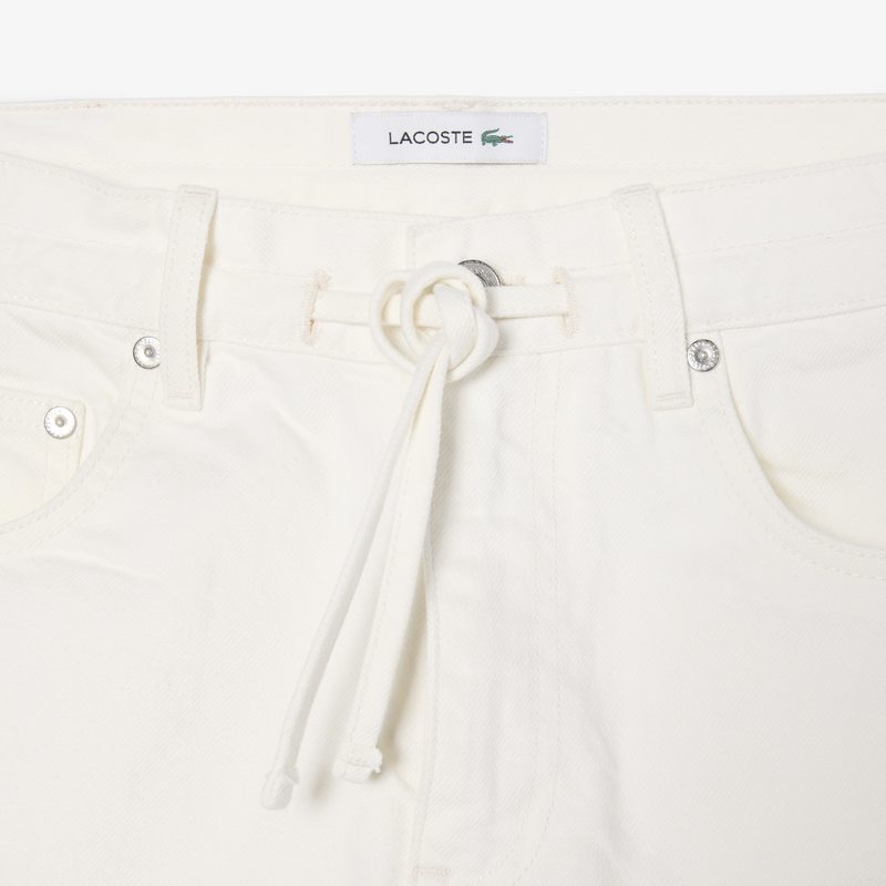 Женские джинсовые короткие шорты Lacoste 5