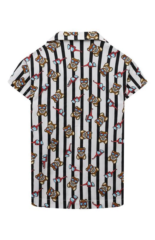 Хлопковое платье-рубашка Moschino 2