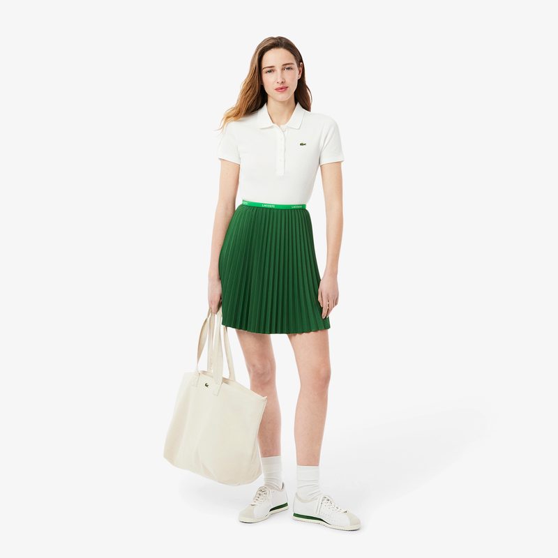 Короткая плиссированная юбка Lacoste