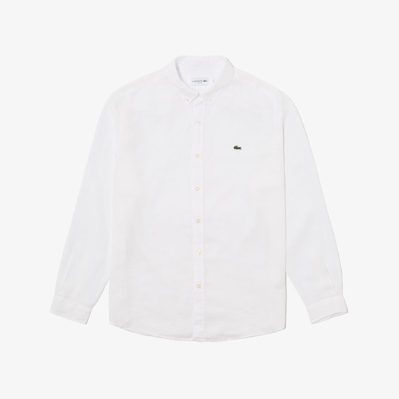Мужская льнаная рубашка Lacoste 5