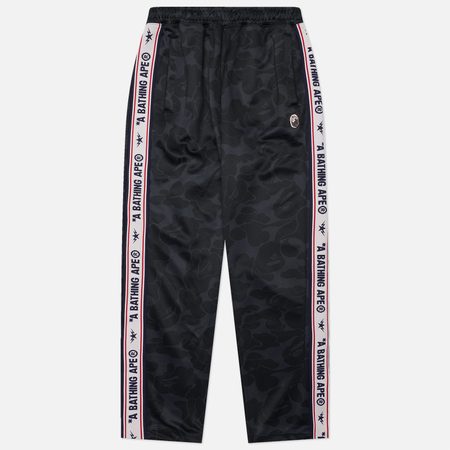 Мужские брюки A Bathing Ape Solid Camo One Point Relaxed Fit, цвет чёрный