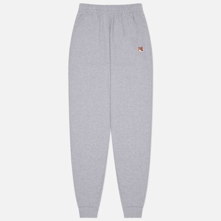 Женские брюки Maison Kitsune Fox Head Patch Regular Joggers, цвет серый