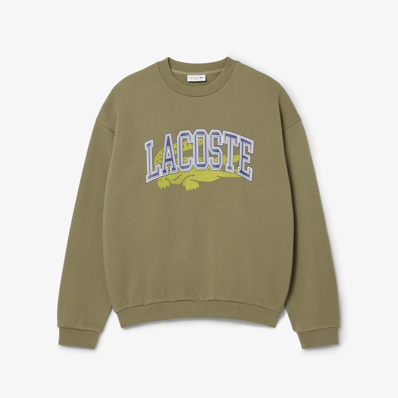 Мужская флисовая толстовка Lacoste свободного кроя 5