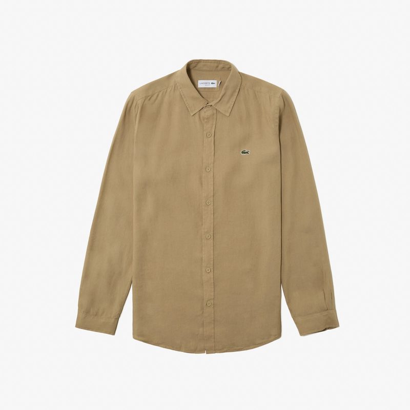 Мужская рубашка Lacoste из смеси льна 4