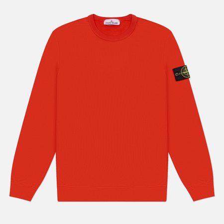 Мужская толстовка Stone Island Brushed Organic Cotton Fleece Regular, цвет красный