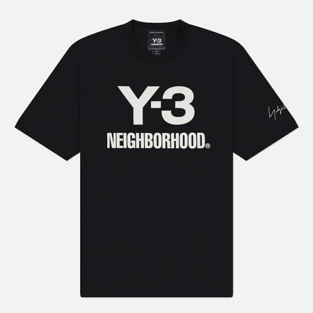 Мужская футболка Y-3 x Neighborhood Logo, цвет чёрный