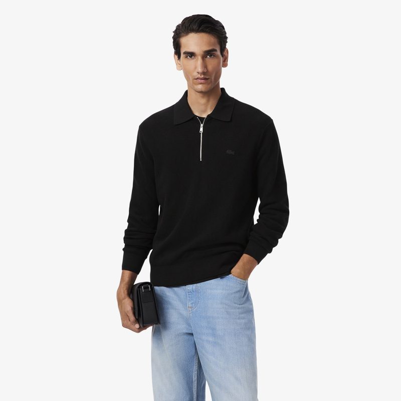 Мужской кардиган Lacoste из смеси хлопка и шерсти