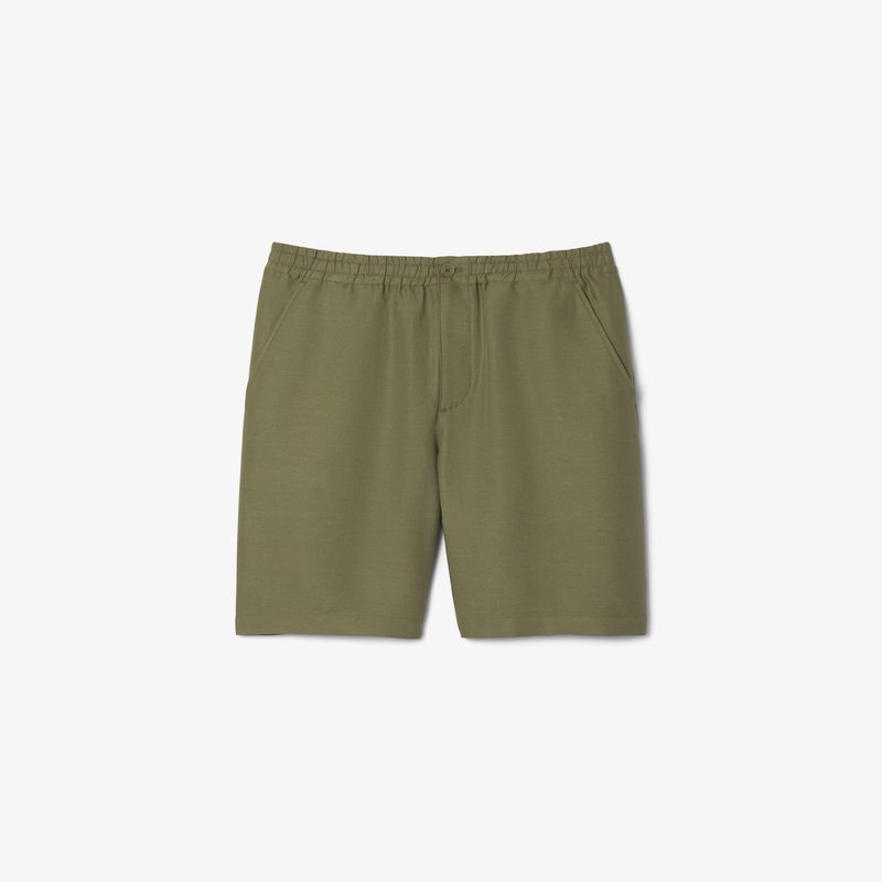 Мужские шорты Lacoste из смеси льна и вискозы 5