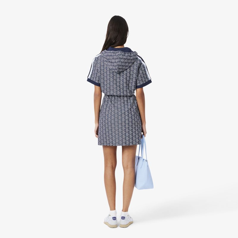 Женское платье-худи Lacoste Jacquard Monogram 2