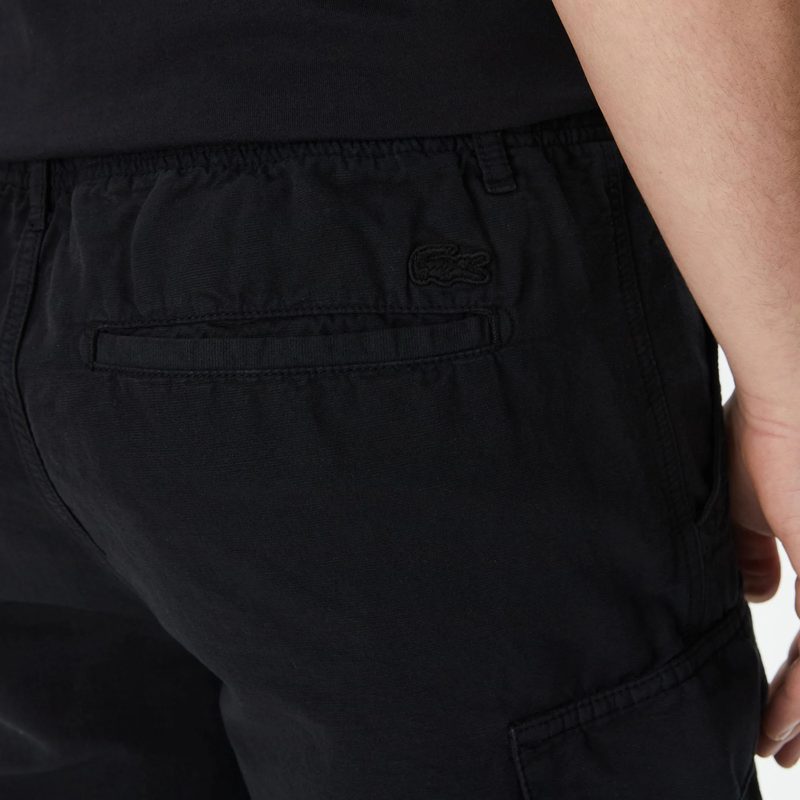 Мужские шорты Lacoste из хлопка и льна 5