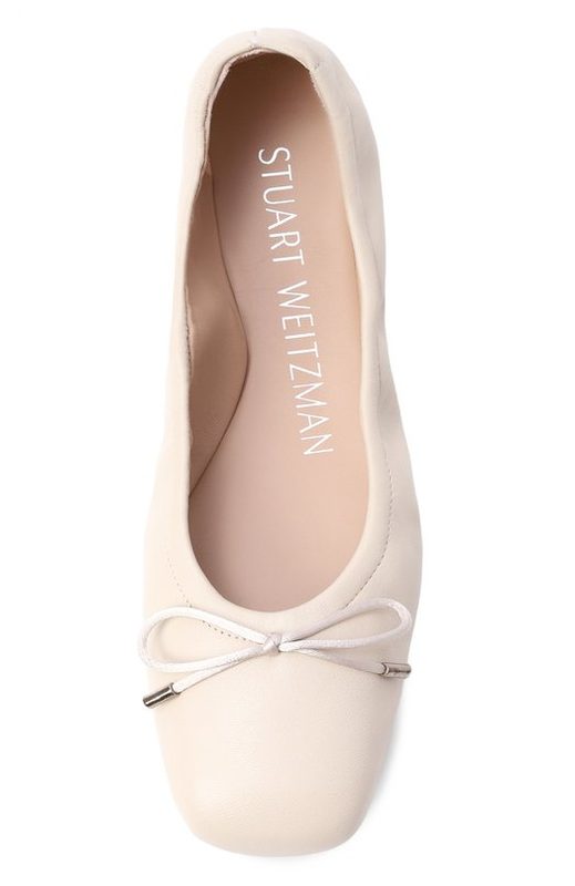 Кожаные балетки Bardot Bow Stuart Weitzman 4