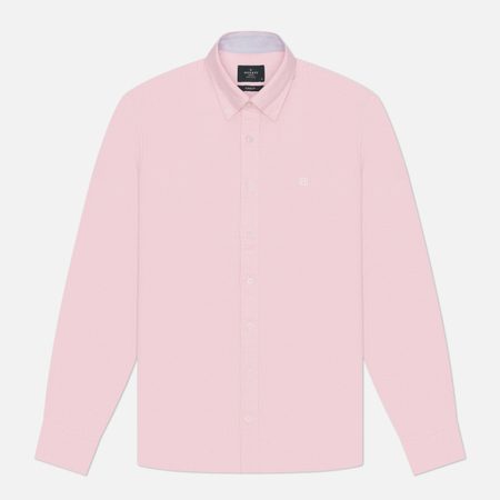 Мужская рубашка Hackett Heritage Oxford Box Logo, цвет розовый