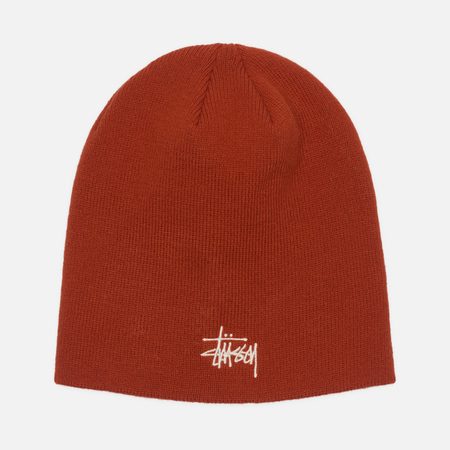 Шапка Stussy Basic Stussy Skullcap, цвет оранжевый