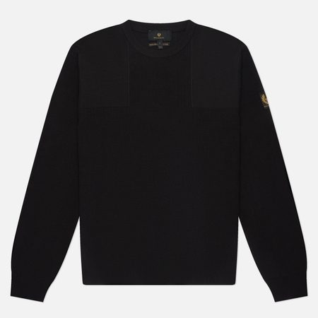 Мужской свитер Belstaff Commander Crew Neck, цвет чёрный