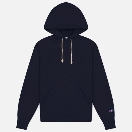 Мужская толстовка Champion Reverse Weave Pinnacle Lightweight Fleece Hoodie Relax Fit, цвет синий