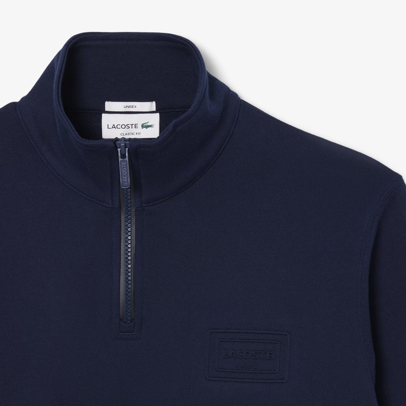 Хлопковая толстовка Lacoste унисекс с воротником-стойкой 5