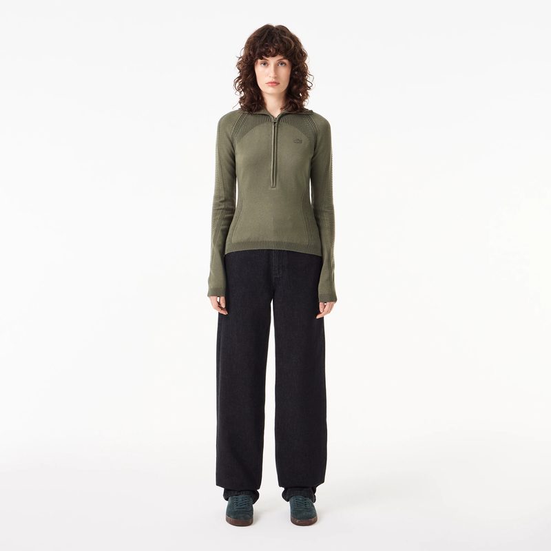 Женский свитер Lacoste на молнии 5