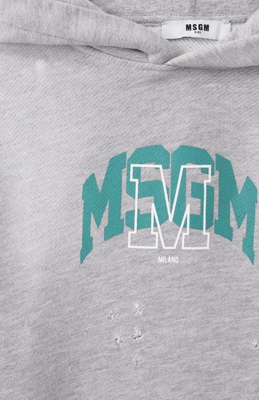 Хлопковое худи MSGM kids 3