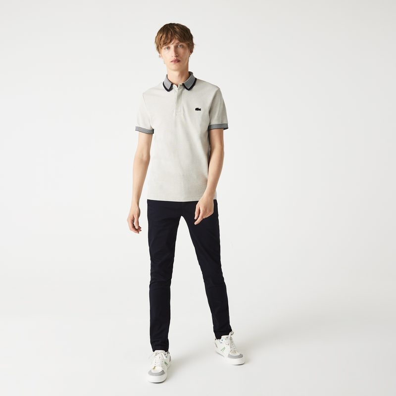 Мужские классические брюки - чинос Lacoste приталенного кроя из хлопка