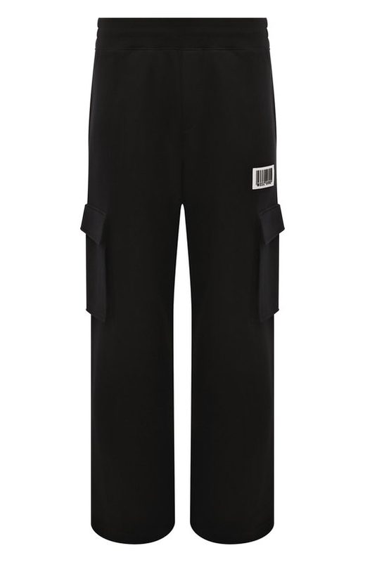 Хлопковые брюки-карго Moschino