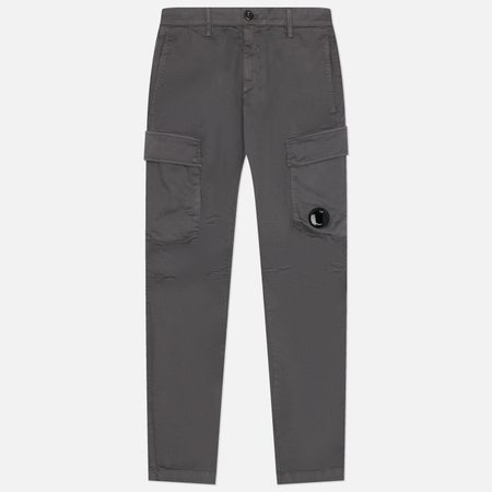 Мужские брюки C.P. Company Stretch Sateen Ergonomic Side Pockets Cargo , цвет серый