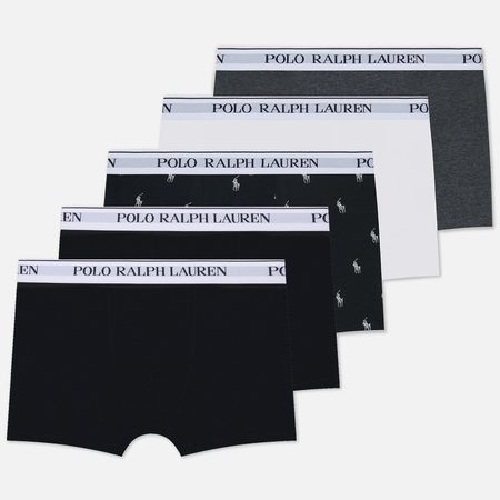 Комплект мужских трусов Polo Ralph Lauren Classic Stretch Cotton Trunk 5-Pack, цвет комбинированный