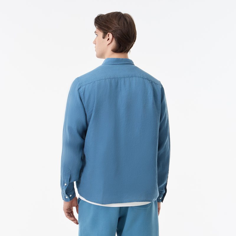 Мужская льняная рубашка Lacoste 2