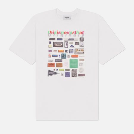 Мужская футболка thisisneverthat Labels, цвет белый
