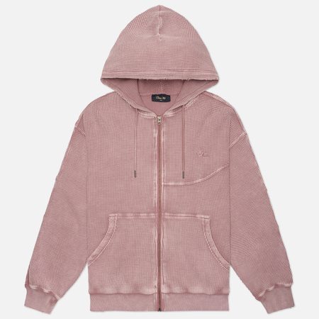 Мужская толстовка Dime Premium Waffle Zip Hoodie, цвет розовый