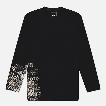 Мужской лонгслив Y-3 GFX Loose, цвет чёрный