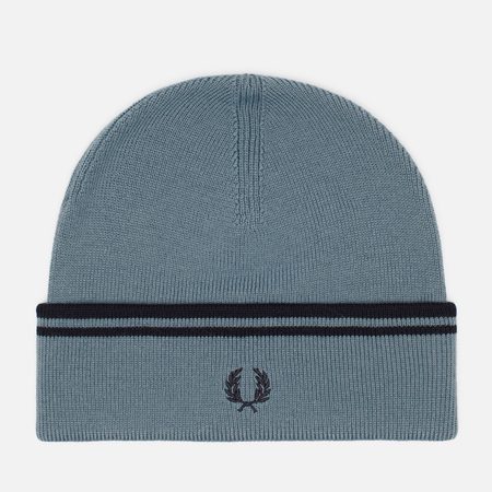 Шапка Fred Perry Twin Tipped Merino Wool, цвет голубой