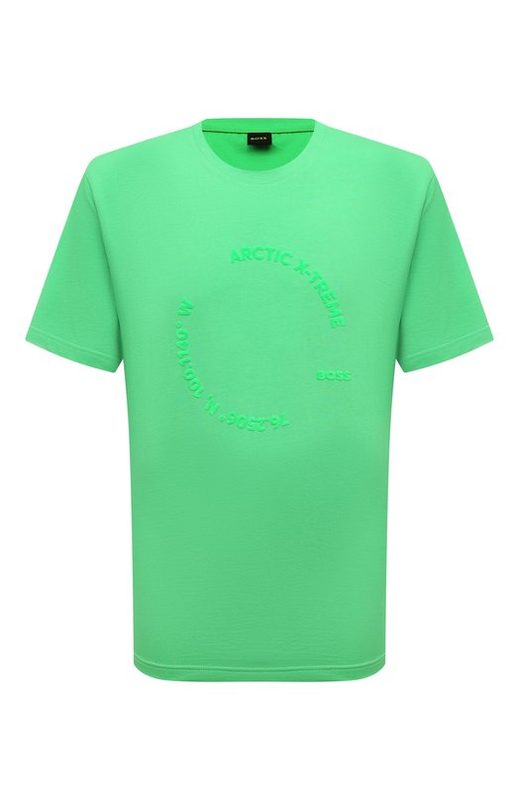 Хлопковая футболка BOSS Green