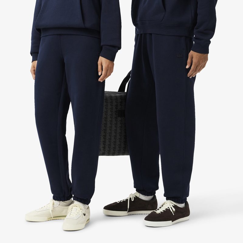 Спортивные хлопковые брюки Lacoste унисекс свободного кроя 3