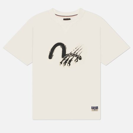 Мужская футболка Evisu Heritage Kamon Printed, цвет белый