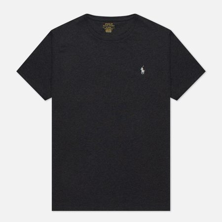 Мужская футболка Polo Ralph Lauren Classic Crew Neck 26/1 Jersey, цвет чёрный