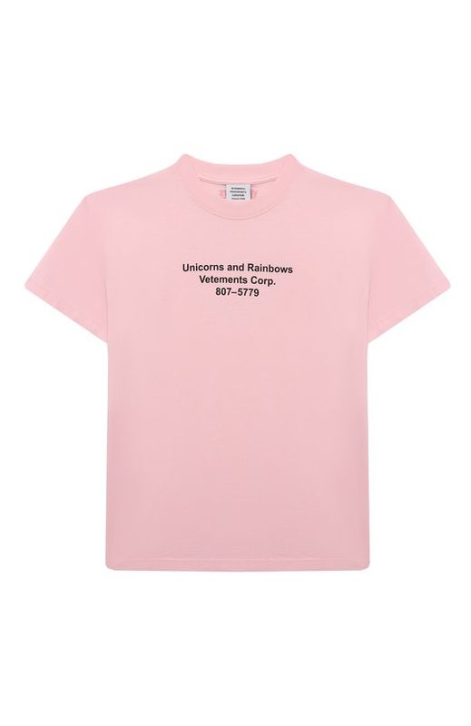 Хлопковая футболка VETEMENTS