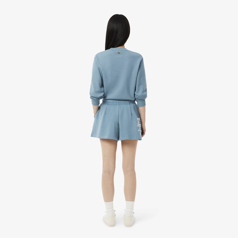 Женские плиссированные флисовые шорты Lacoste 2