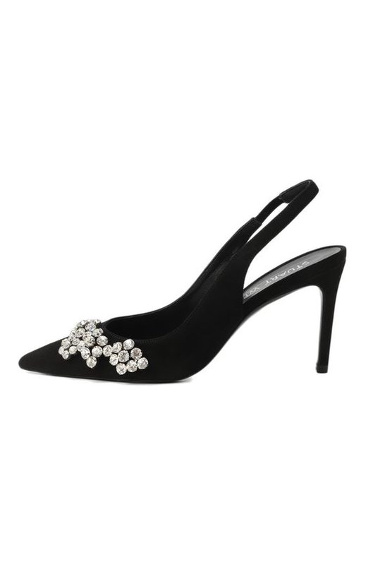 Замшевые туфли Stuart Crystal Fleur 85 Stuart Weitzman 2