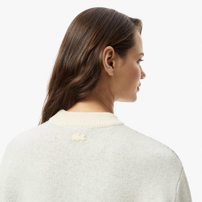 Женский свитер Lacoste с принтом свободного кроя 4